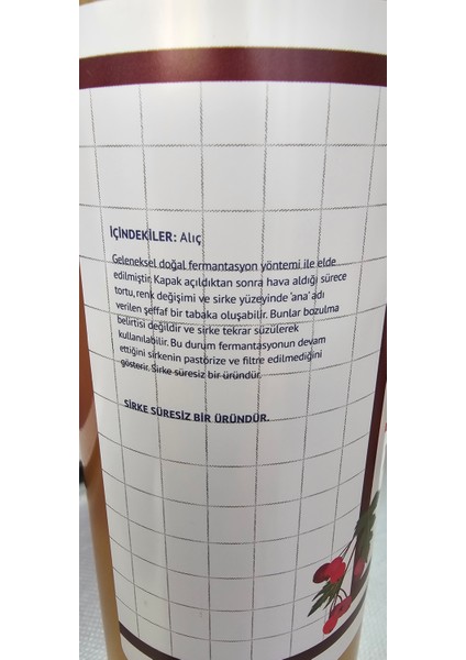 Alıç Sirke fiyatları