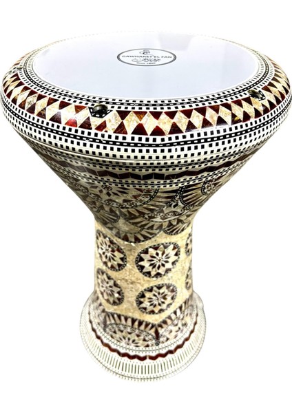 Gawharet El-Fan Sedef Işlemeli Döküm Darbuka JZ16