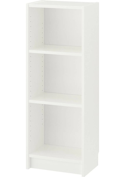 Bılly 3 Raflı Kitaplık 40 x 28 x 106 cm Beyaz Küçük Boy Kitap Saklama Ünitesi