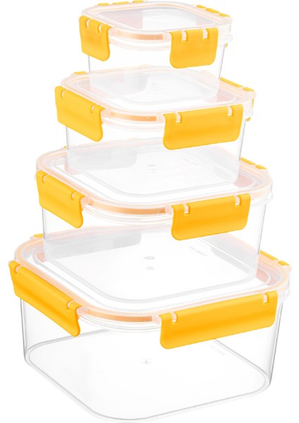 Kilitli Kare Derin Clara Box Hava Geçirmez Sızdırmaz Saklama Kabı fiyatları