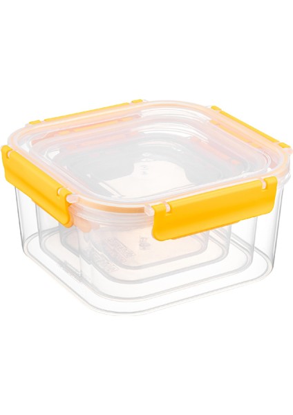 Kilitli Kare Derin Clara Box Hava Geçirmez Sızdırmaz Saklama Kabı modelleri