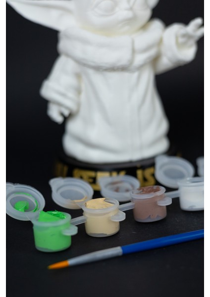 Kendin Boya Set - Baby Yoda - Grogu - Star Wars - Figür / Büst modelleri