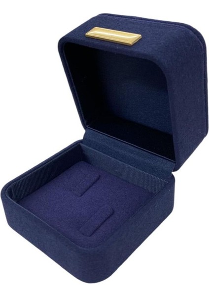 Lacivert Micro Süet Alyans Takı Kutusu, Şık ve Kullanışlı Tasarım fiyatları