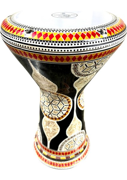 Gawharet El-Fan Sedef Işlemeli Döküm Darbuka JZ13