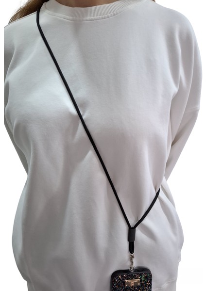 Tüm Kılıflara Uyumlu Çapraz Kullanıma Uygun Yükseklik Ayarlı Düz Renk Boyun Ipi Telefon Askısı 65CM fırsatları