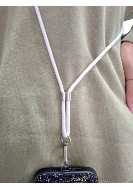 Tüm Kılıflara Uyumlu Çapraz Kullanıma Uygun Yükseklik Ayarlı Düz Renk Boyun Ipi Telefon Askısı 65CM fırsatları