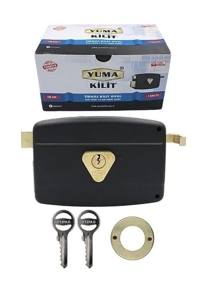 Yuma YM-600 Kilit Yuma Tirajlı Kilit Oval Karşılıksız Siyah fiyatları