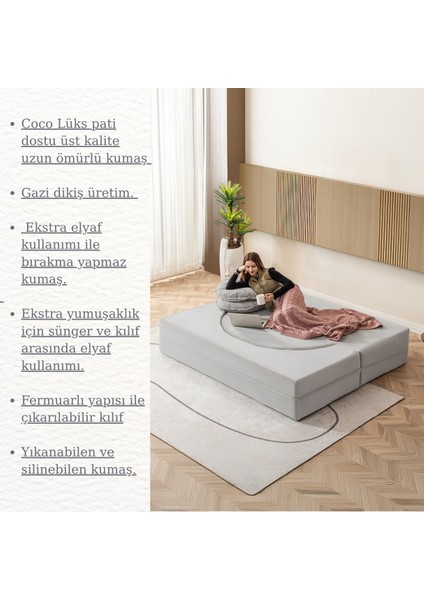 Layer 2'li Açılabilir Koltuk & Yeni Nesil & Silinebilir & Çift Kişilik & Konforlu Yatak Çift Kişilik fırsatları