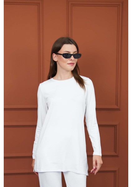 Kadın Viskon Tişört 2'li Paket-Siyah-Beyaz-Siyah-Beyaz modelleri