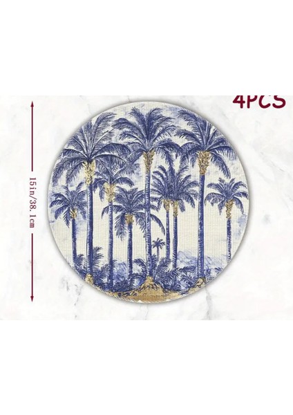 Vintage Amerikan Servisi 4'lü - Örtü