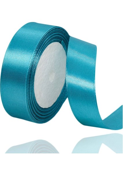 Turkuaz Saten Kurdele 3 cm 10 Metre