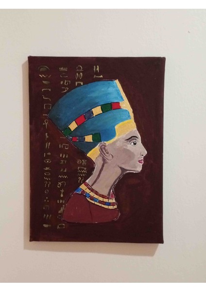 Nefertiti Temalı Dekoratif Tablo – Mistik ve Tarihi Duvar Dekoru fiyatları
