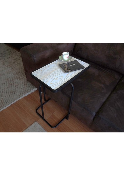 2'li Zigon Sehpa Yan Sehpa C Sehpa Laptop Servis Sehpası Gold