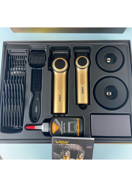 Vgr Profesyonel Saç & Sakal Kesme Makinesi Seti - V-001PRO & V-977 fırsatları