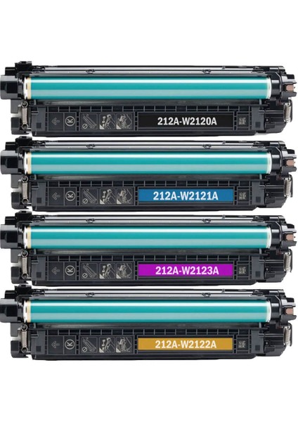 Hp 212A-W2120A-W2121A-W2122A-W2123A Toner 4 Renk Muadil Toner Çipli fiyatları