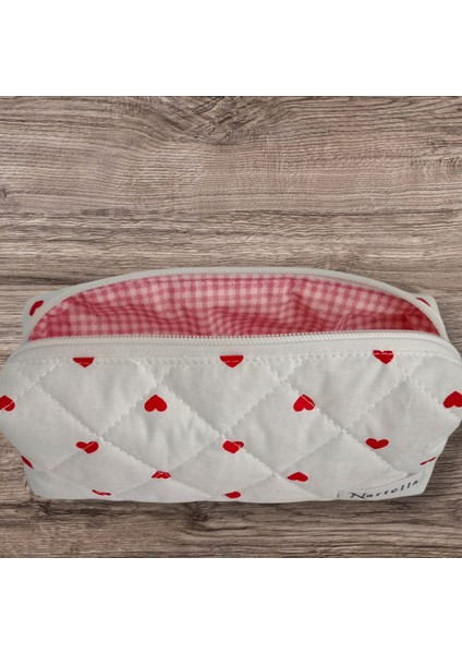 Kalpli Kapitone Kalemlik – Pembe Astarlı, Okul & Üniversite Için Organizer Çanta