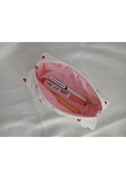 Kalpli Kapitone Kalemlik – Pembe Astarlı, Okul & Üniversite Için Organizer Çanta fiyatları