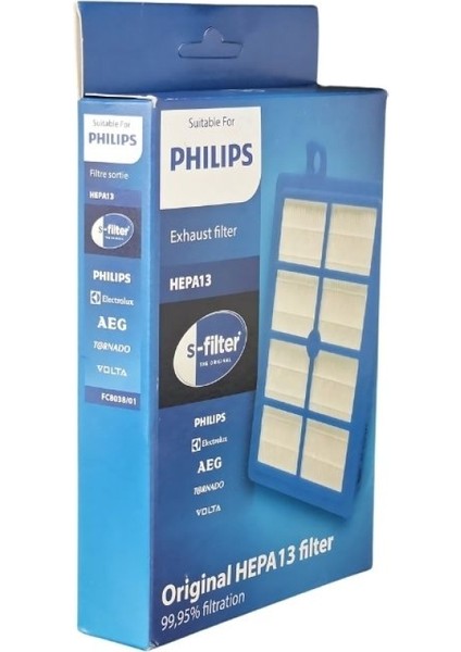Hgnm E Tradıng Philips Electrolux Aeg HEPA13 & Marathon Filtre Kutulu Uyumlu Süpürge Filtresi