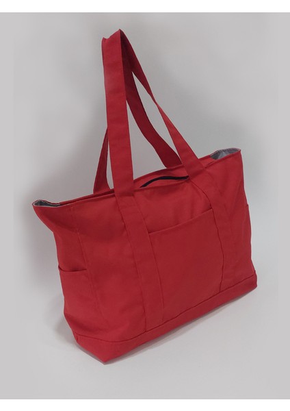Venedik Büyük Boy Tüm Bakışları Toplayan Çanta - Kırmızı