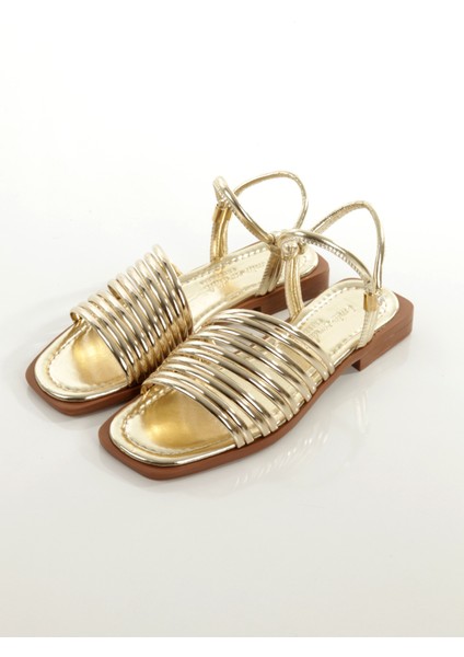 MİA026-1565 Kadın Çoklu Biyeli Abiye Günlük-Düğün-Eğlence-Altın Tatil Terliği indirimleri