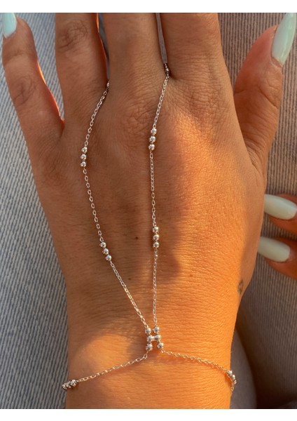 Şahmeran 3 Toplu Ince Zincir Zarif Model Gümüş Renk 14K Rodyum Kaplama