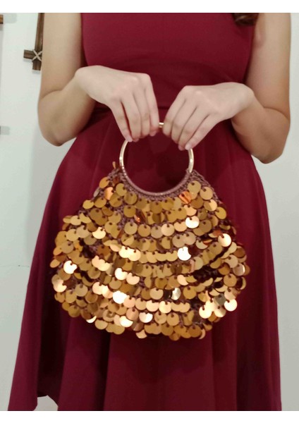 Karamel Pullu Çanta