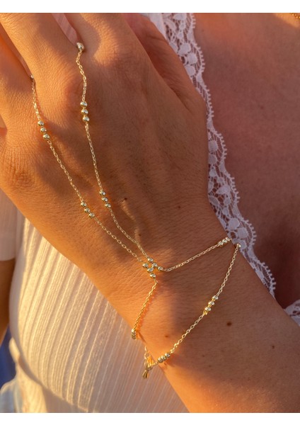 3 Toplu Ince Zincirli Zarif Model Şahmeran Altın Rengi