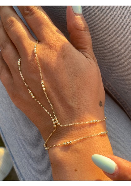 3 Toplu Ince Zincirli Zarif Model Şahmeran Altın Rengi