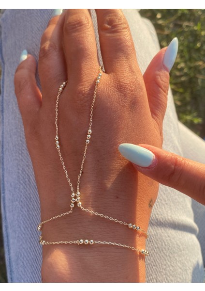 3 Toplu Ince Zincirli Zarif Model Şahmeran Altın Rengi