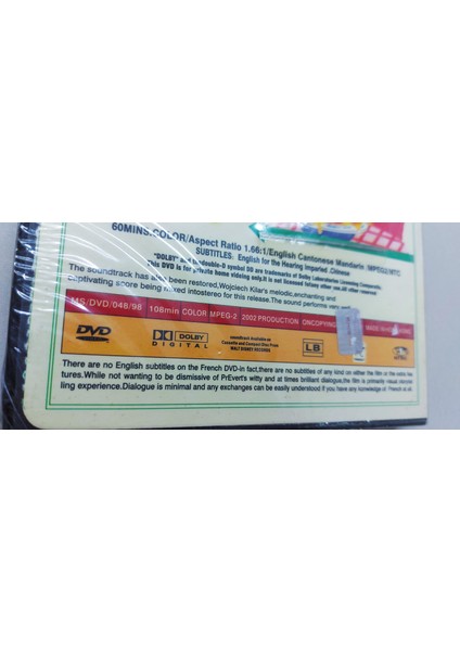 1955 Walt Disney - Lady & Tramp Animasyon DVD Film modelleri