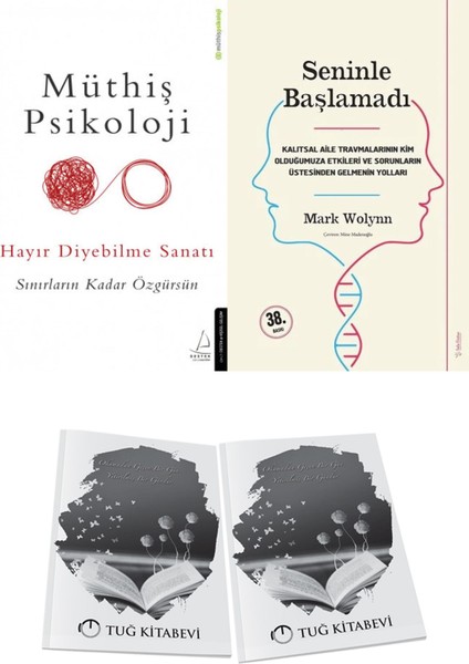 Müthiş Psikoloji Hayır Diyebilme Sanatı ve Seninle Başlamadı + Hediyeli