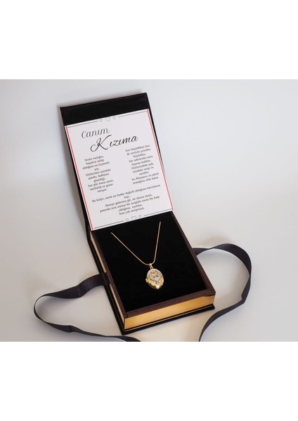 “Canım Kızıma” Anka Kuşu Alya Kolye 925 Ayar Gold Tasarım