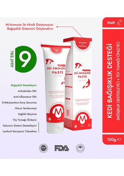 Mi-Immune Paste Immun Sistem Kedi Malt Macunu 100 gr