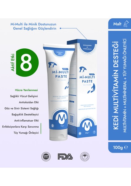 Kedi Multivitamin Malt Macunu 100 GR Mi-Multi Paste