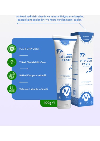 Kedi Multivitamin Malt Macunu 100 GR Mi-Multi Paste modelleri