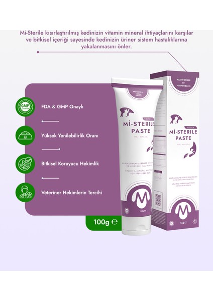 Mi-Sterile Paste Kısır Kedi Malt Macunu 100 gr modelleri