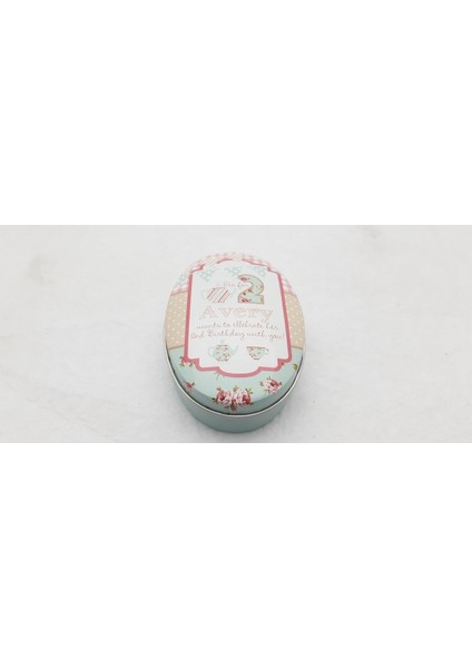 Çay Partisi Temalı Çok Renkli Takı ve Aksesuar Saklama Kutusu Model 09