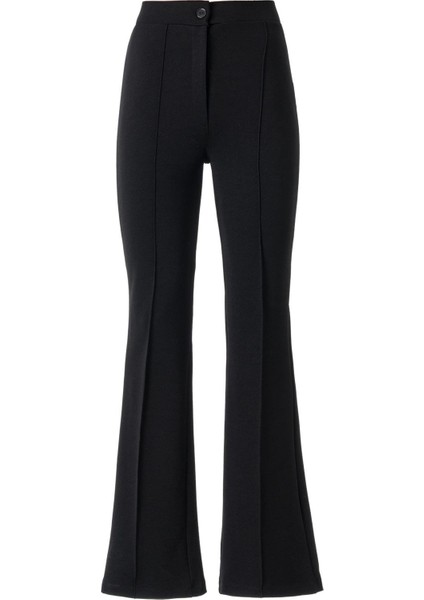 Kadın Siyah Yüksek Bel Likralı Pantolon modelleri