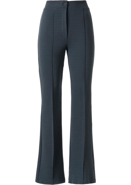 Kadın Antrasit Yüksek Bel Likralı Pantolon modelleri