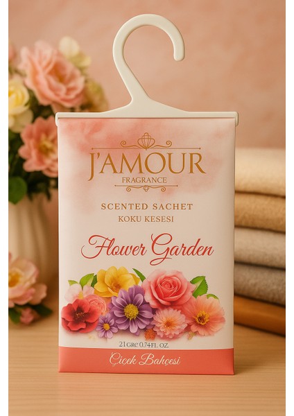 Flower Garden (Çiçek Bahçesi) Askılı Dolap ve Çekmece Kokusu Uzun Süre Çiçek Kokusu
