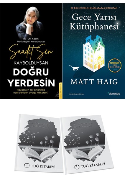 Kaybolduysan Doğru Yerdesin ve Gece Yarısı Kütüphanesi + Hediyeli