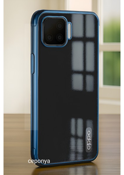 Oppo A73 Kılıf Ince Köşeleri Renkli Şeffaf Silikon