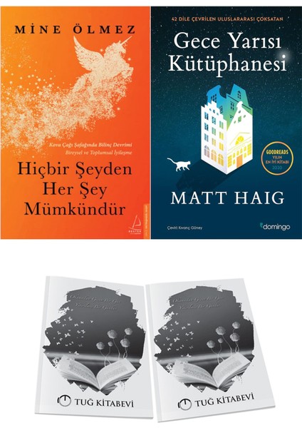 Hiçbir Şeyden Her Şey Mümkündür ve Gece Yarısı Kütüphanesi + Hediyeli