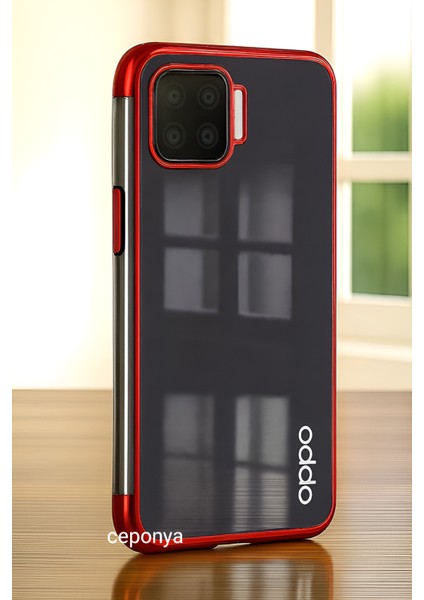 Oppo A73 Kılıf Ince Köşeleri Renkli Şeffaf Silikon