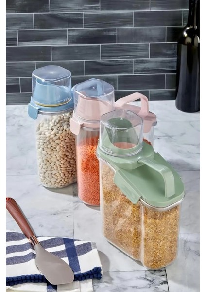 Çok Fonksiyonlu Renkli Kapaklı Saklama Kabı, Deterjanlık ve Bakliyat Saklama Için Uygun fiyatları