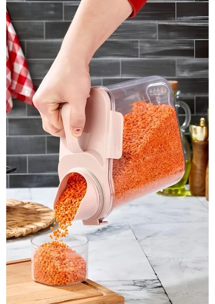 Çok Fonksiyonlu Renkli Kapaklı Saklama Kabı, Deterjanlık ve Bakliyat Saklama Için Uygun fırsatları