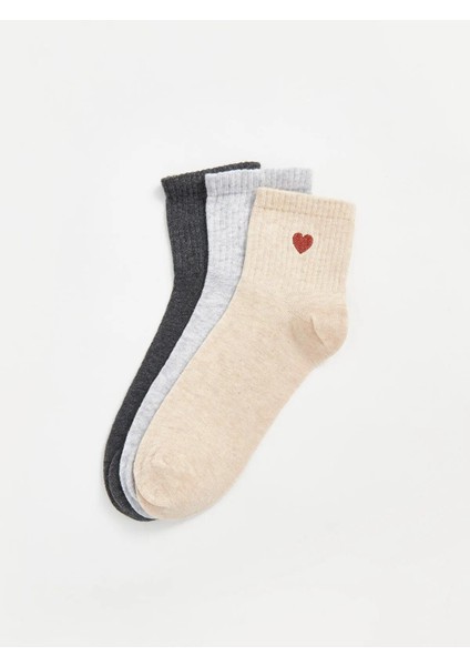 Lcw Dream Baskılı Kadın Soket Çorap 3'lü (W5)