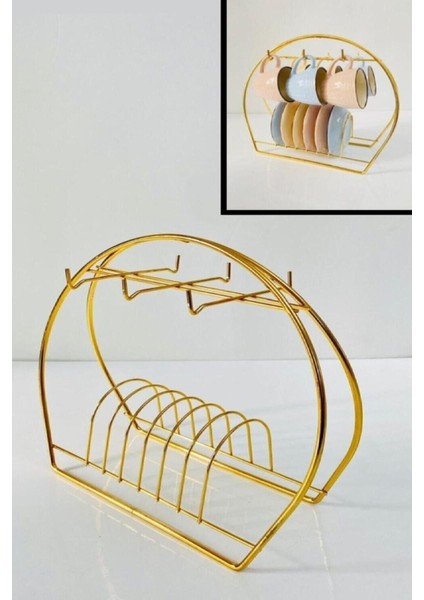 Renkli Metal Fincan Standı, Şık ve Dayanıklı Tasarım modelleri