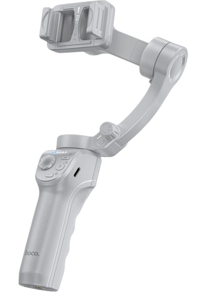 K24 360 Derece Otomatik Yüz Takipli Tripodlu Akıllı Selfie Gimbal Gri