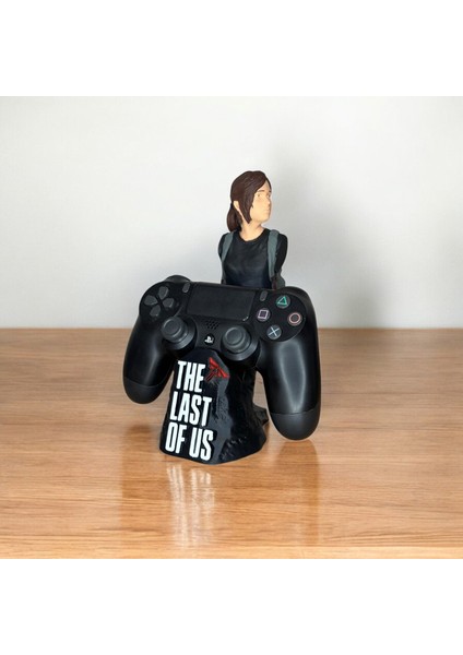 Ellie Figürlü Ps4/ps5 Kol Tutucu – The Last Of Us Temalı Oyun Aksesuarı | 3D Baskı Stand